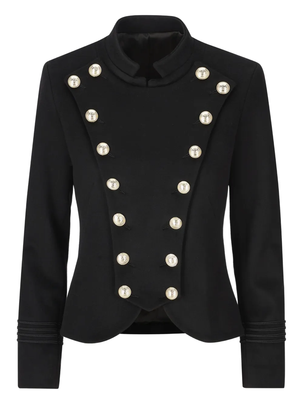 IL TABARRO buttoned fitted jacket | Black | Image 1