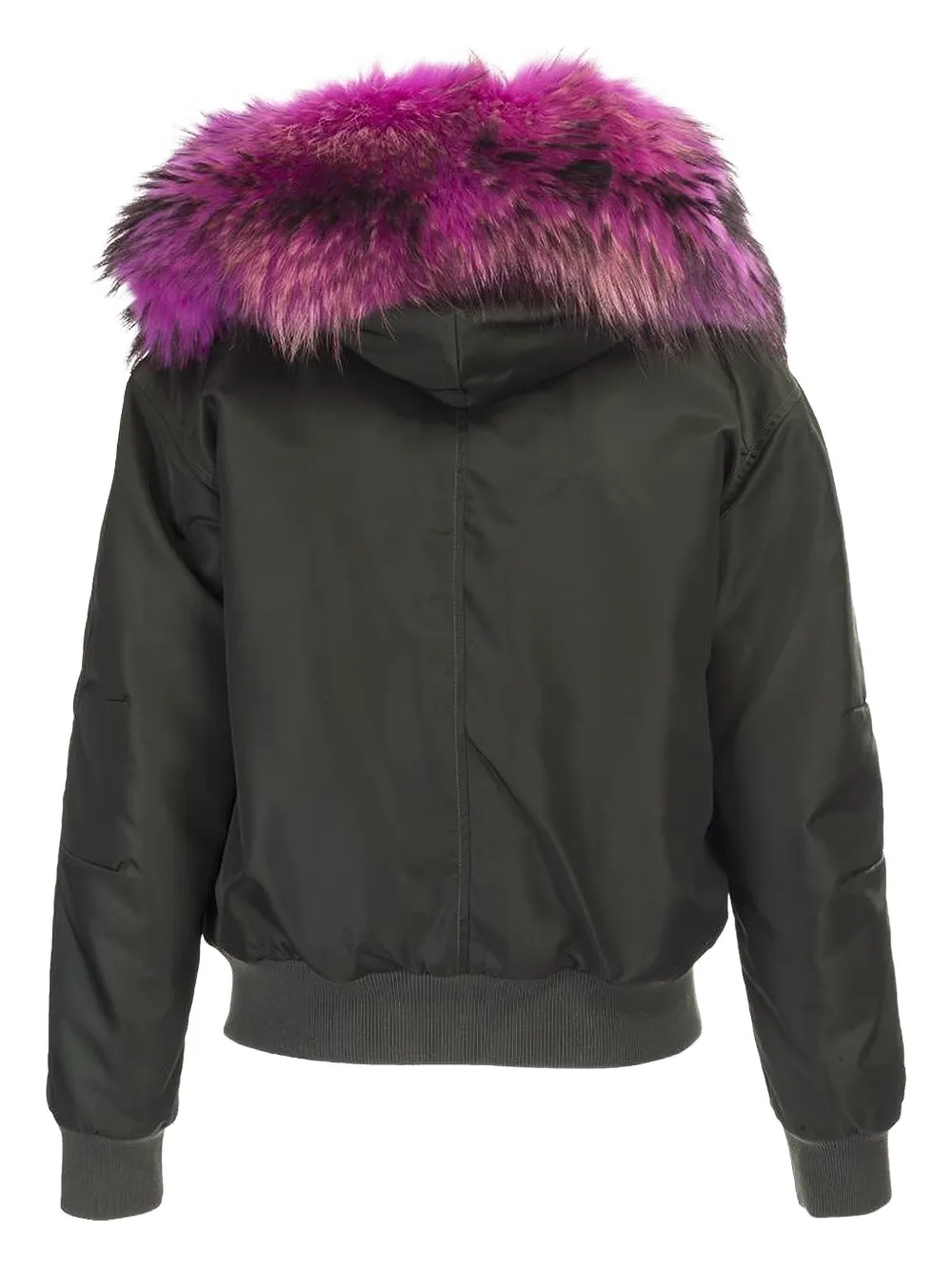Mr & Mrs Italy Faux Fur-trim Jacket In Green