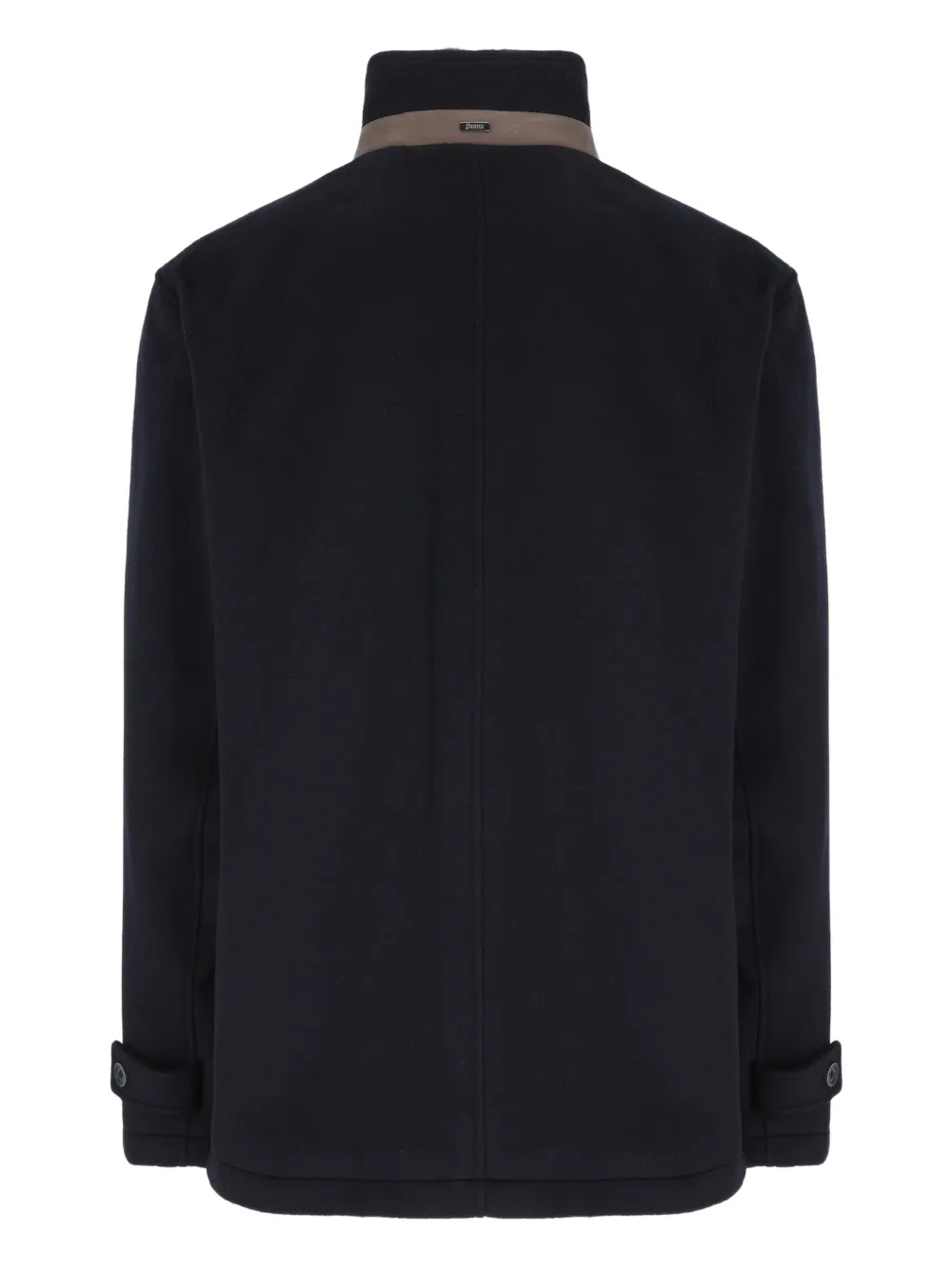 Herno Cashmere High-neck Jacket In Black