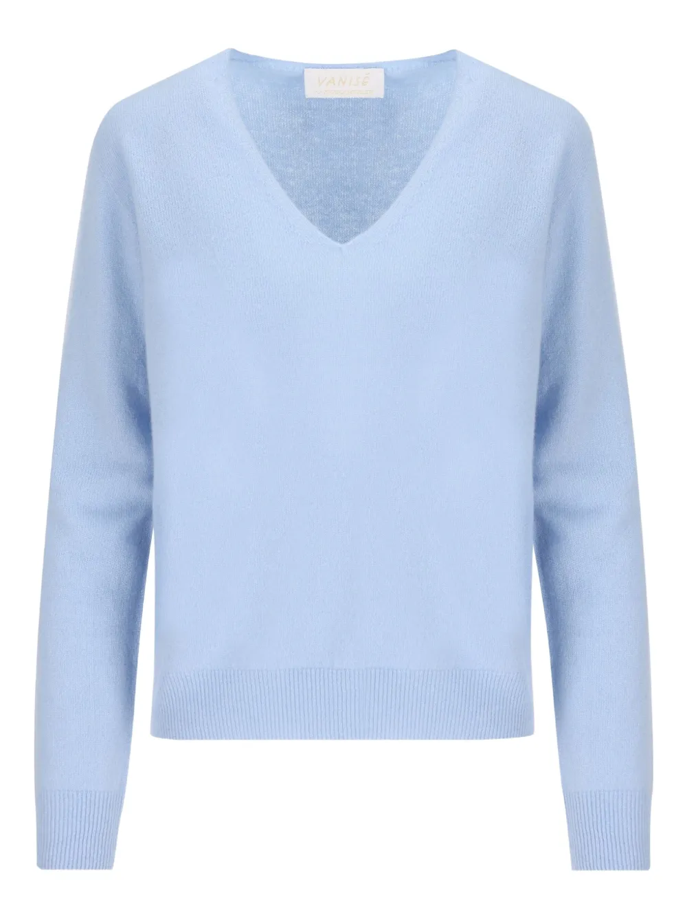 Vanisè V-neck cashmere sweater | Blue | Image 1
