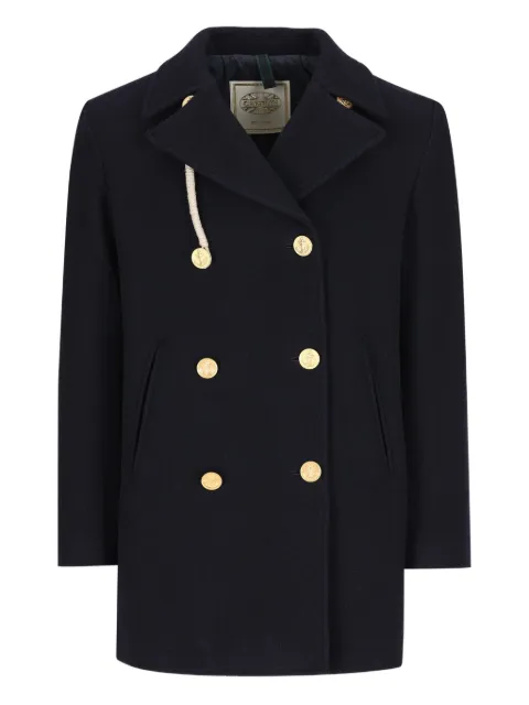 Camplin double-breasted gold-button coat