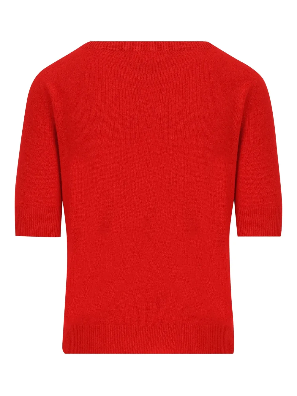 Vanisé Ribbed Cashmere Sweater In Red