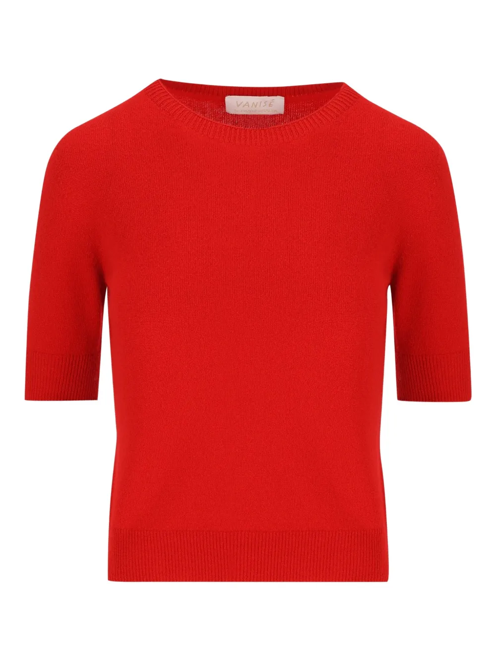 Vanisé Ribbed Cashmere Sweater In Red