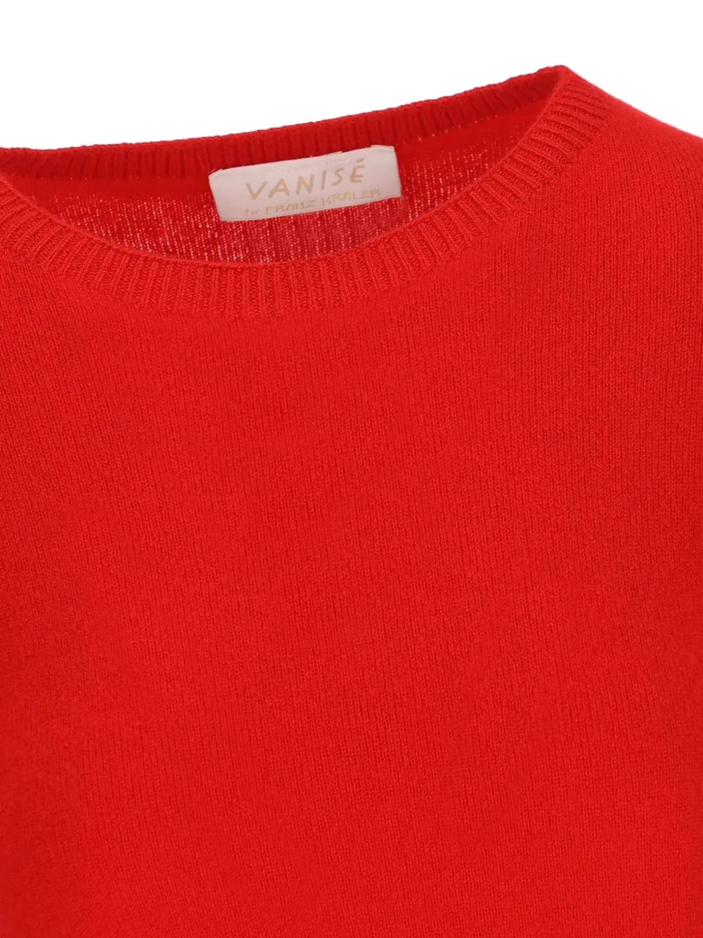 Vanisé Ribbed Cashmere Sweater In Red