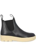 Loro Piana elastic-insert calfskin boots - Blue