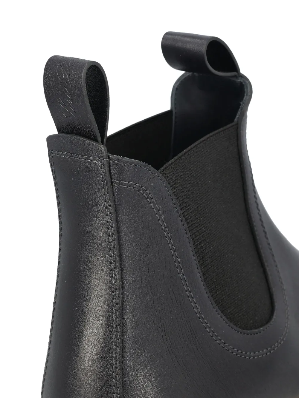 Loro Piana elastic-insert calfskin boots Blue