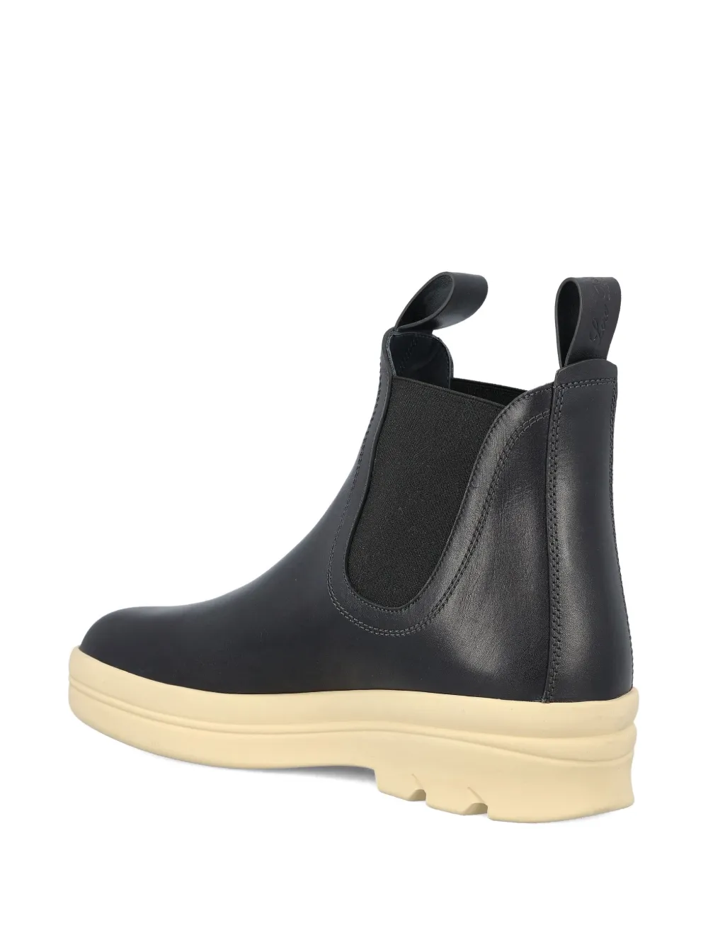 Loro Piana elastic-insert calfskin boots Blue