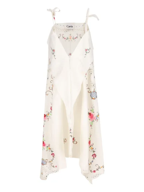 CAVIA  floral-embroidered dress