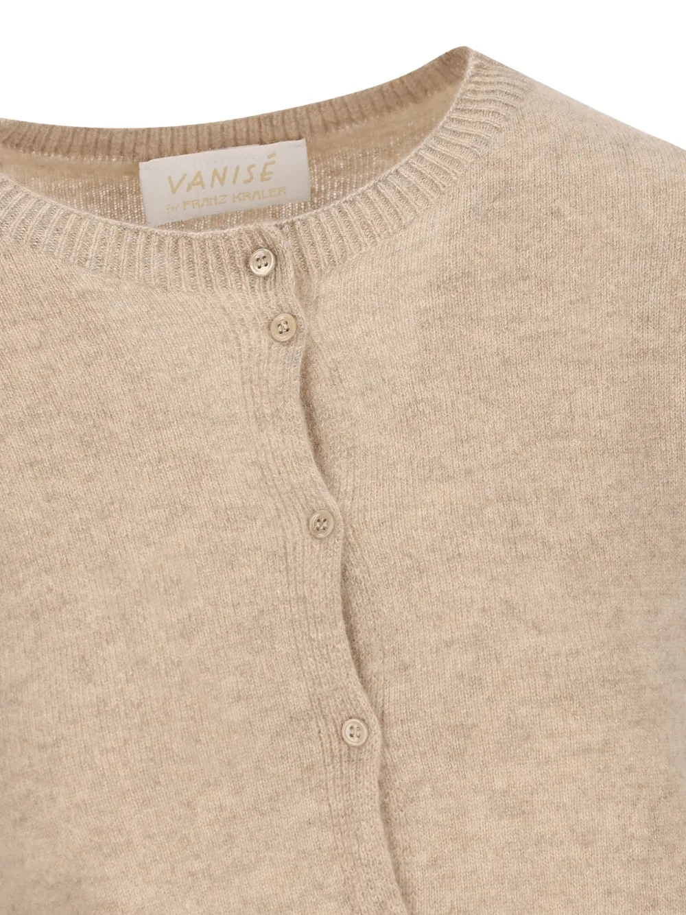 Vanisé Patch-pocket Cashmere Cardigan In Neutral