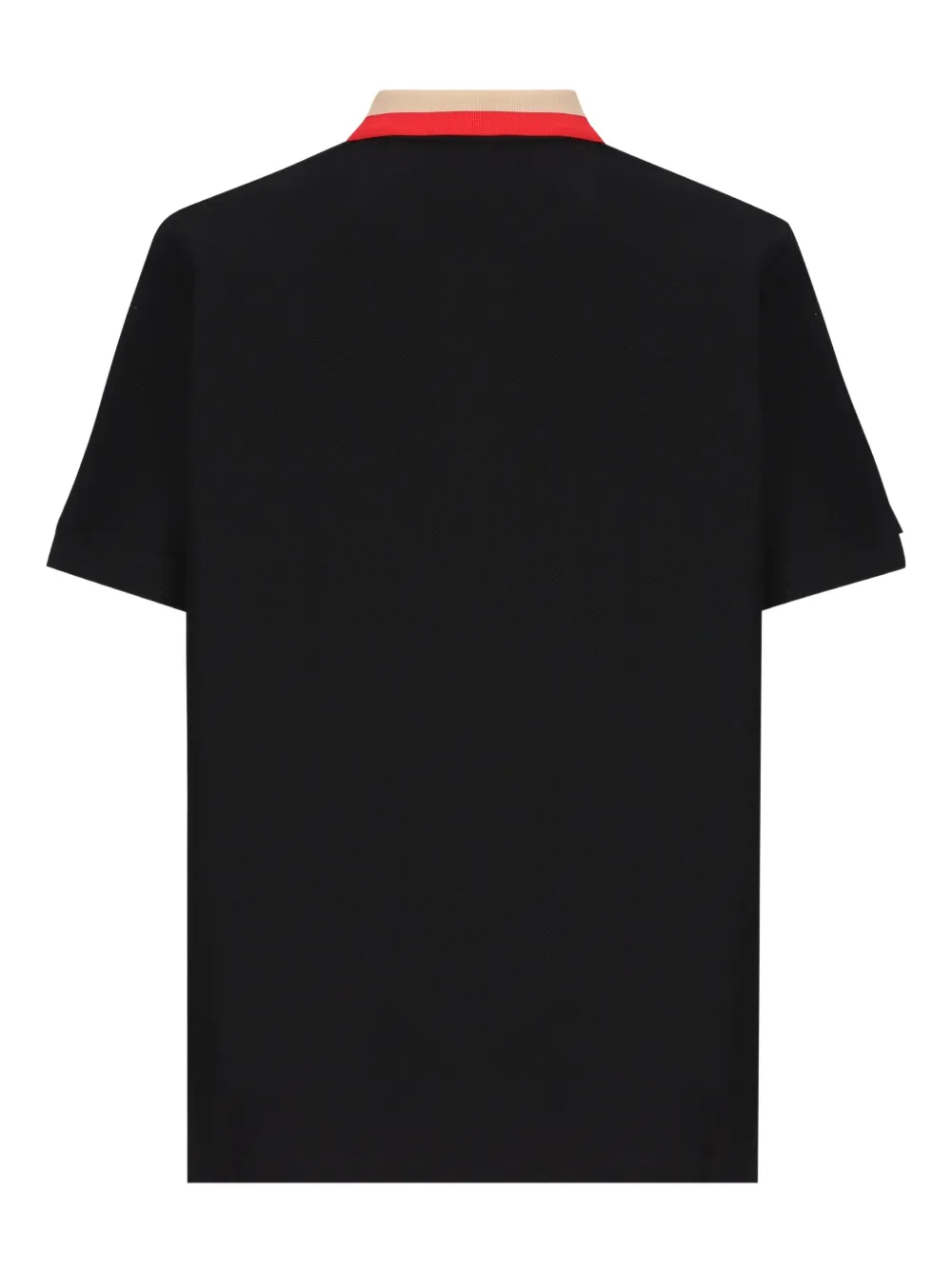 Burberry logo-stripe polo shirt - Zwart