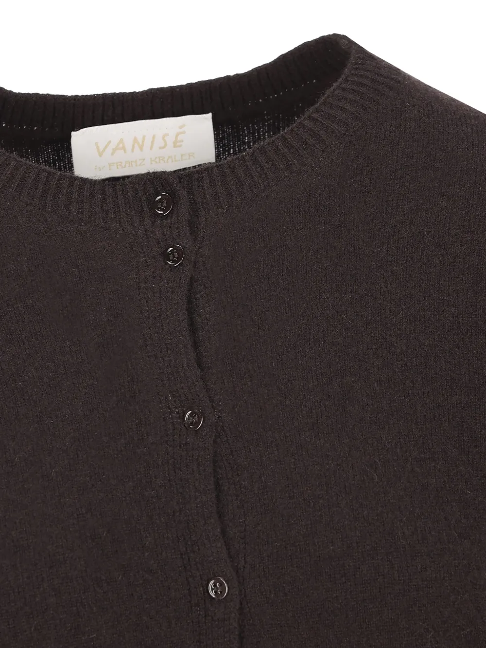 Vanisé Patch-pocket Cashmere Cardigan In Gold