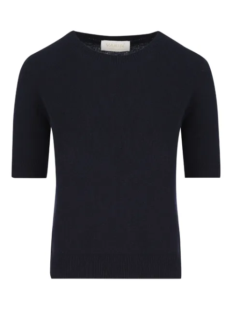 Vanisè ribbed-hem cashmere top