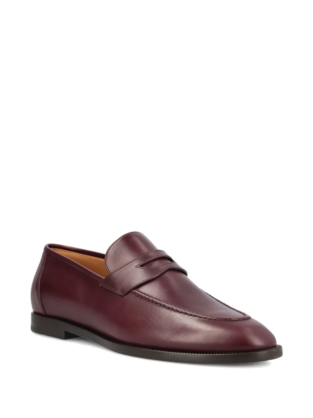 Loro Piana penny leather loafers - Rood