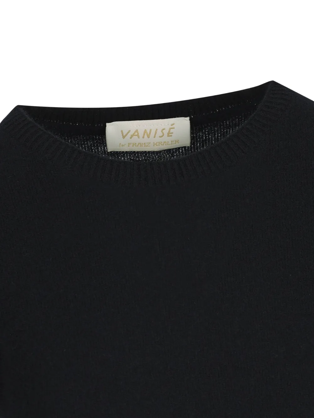 Vanisé X Franz Kraler Ribbed Cashmere Sweater In Black