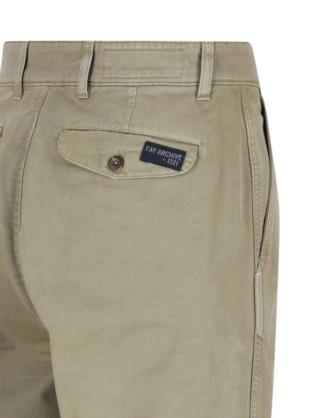 Fay Cotton Trousers In Green