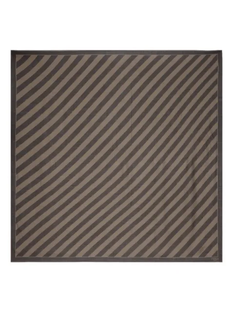 FENDI diagonal-stripe logo scarf