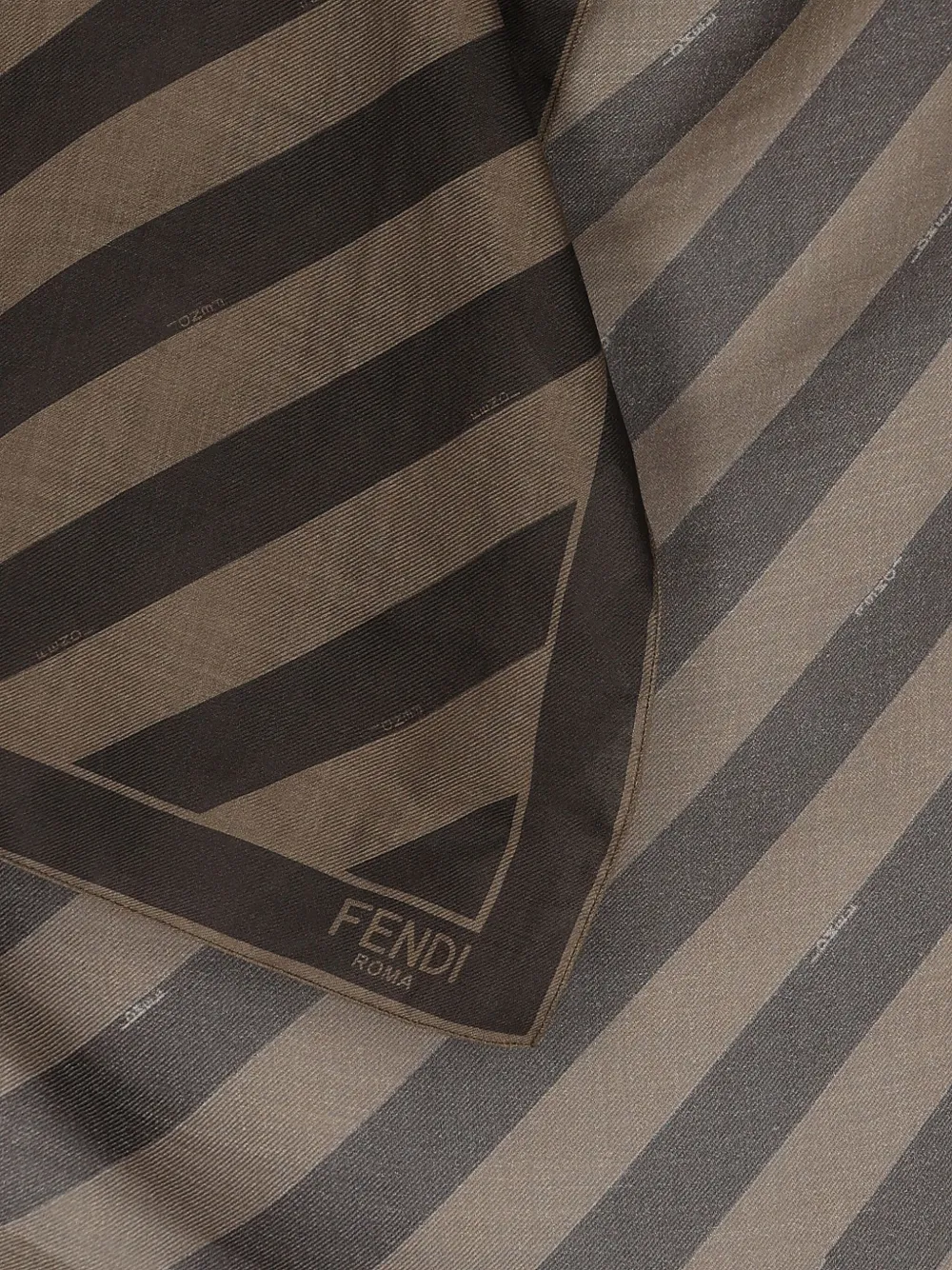 FENDI diagonal-stripe logo scarf | Image 2