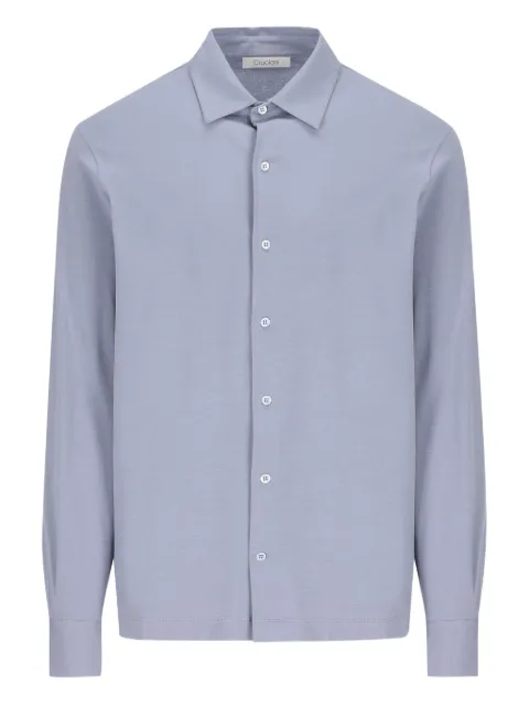 Cruciani button-cuff shirt