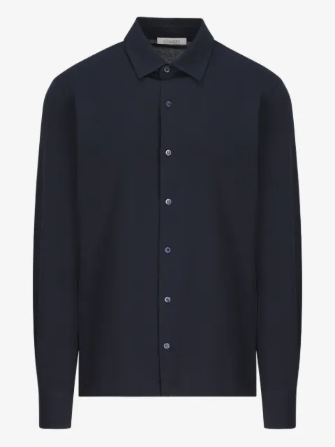Cruciani button-cuff shirt