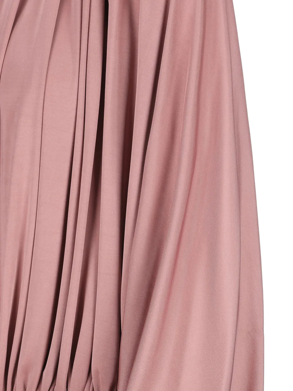 Saint Laurent Blouse met trekkoord en gesmockte schouders Roze