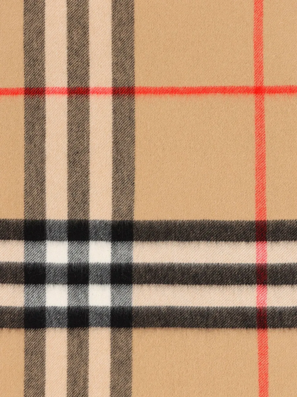 Burberry check cashmere scarf - Beige