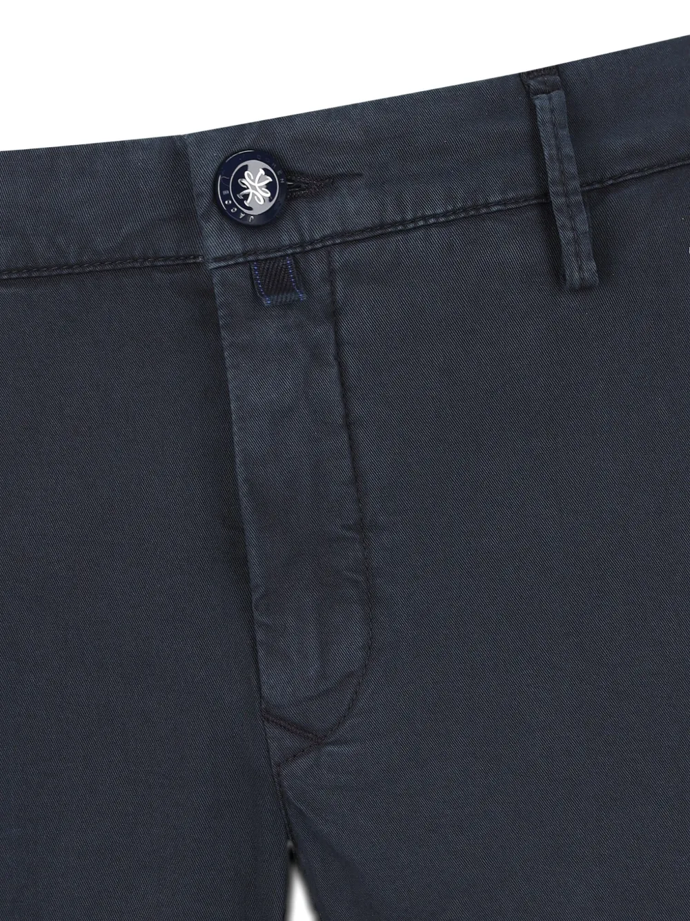 Jacob Cohën Broek met logopatch en knopen Blauw