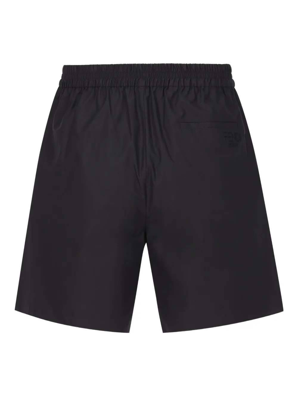 FENDI elasticated-waist side-slit shorts | Khaki Shorts | Image 2