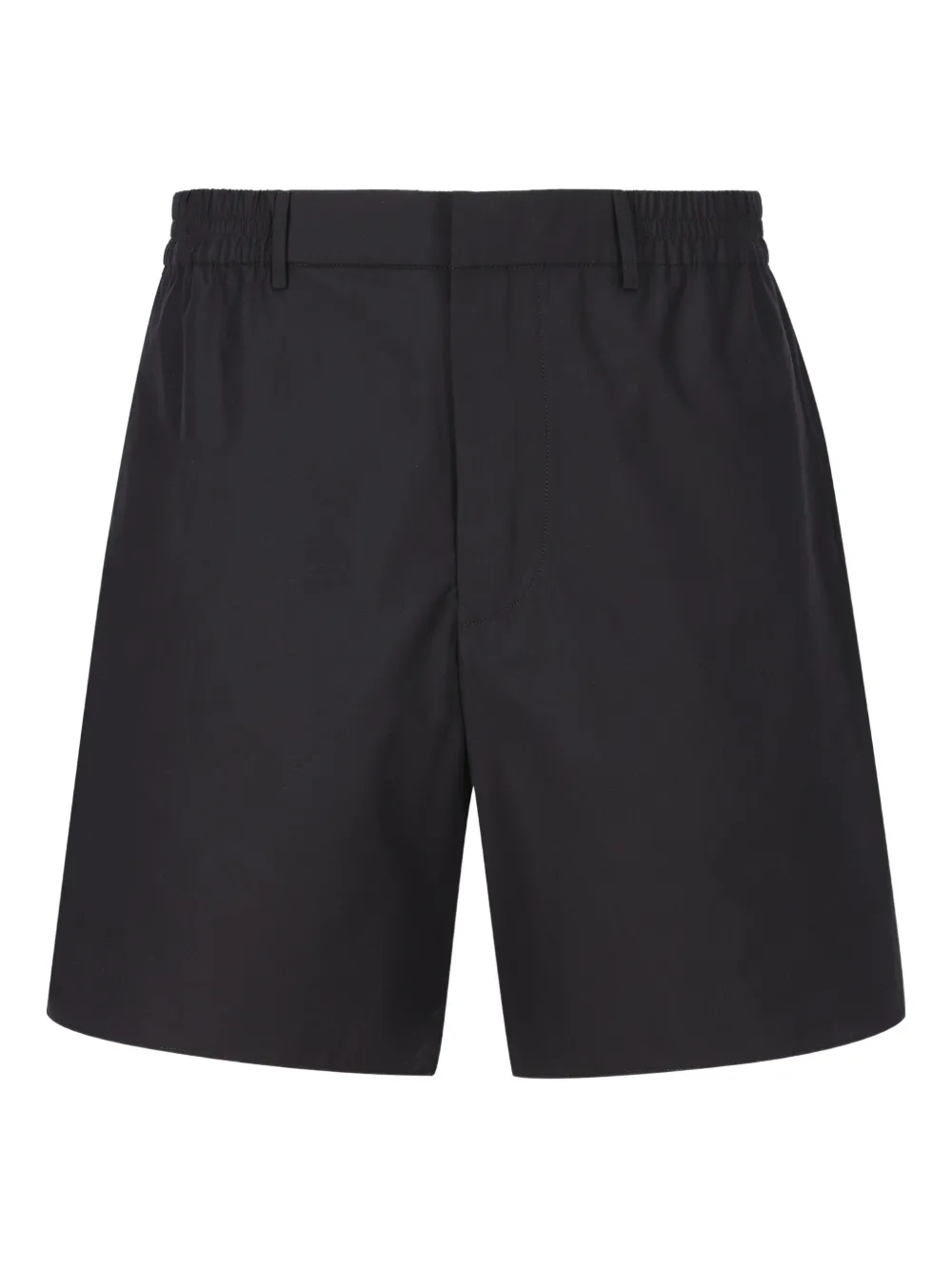 FENDI elasticated-waist side-slit shorts | Black | Image 1