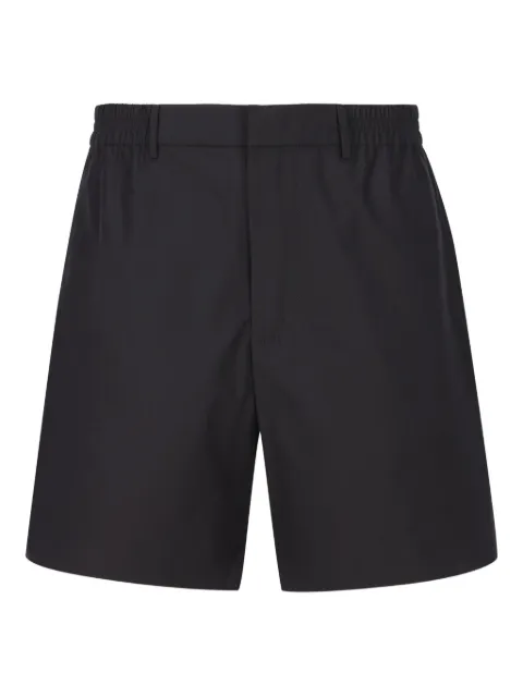 FENDI elasticated-waist side-slit shorts