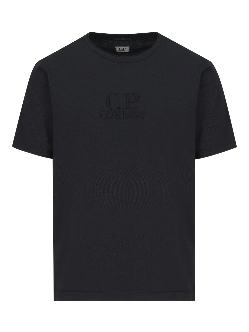 C.P. Company embroidered-logo T-shirt | Black | Image 1