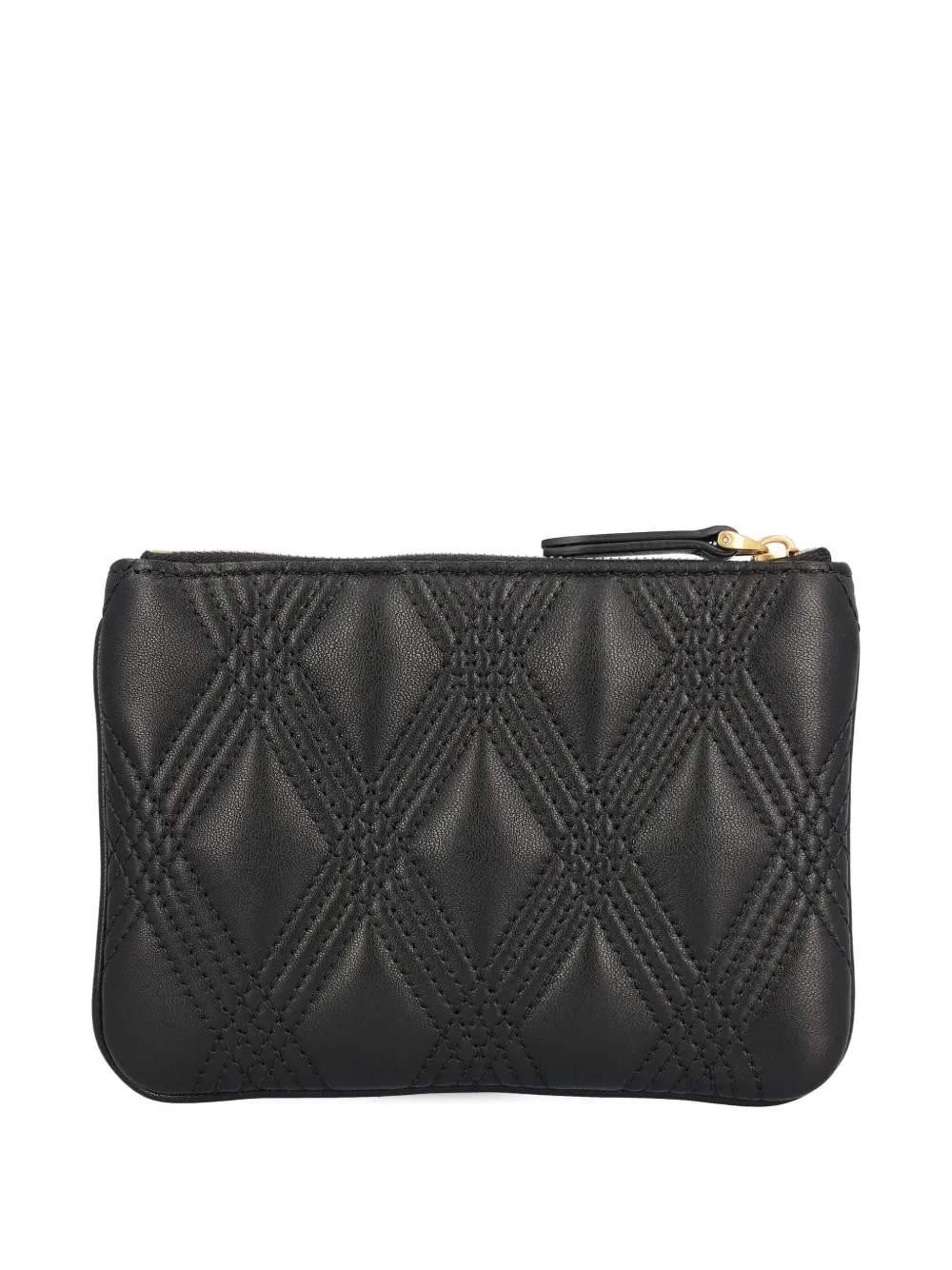 Valentino Garavani Gewatteerde clutch met V-logo - Zwart