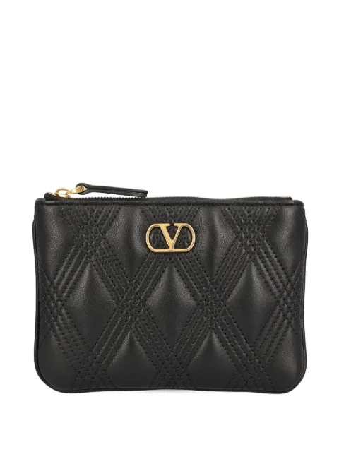 Valentino Garavani V-logo quilted clutch