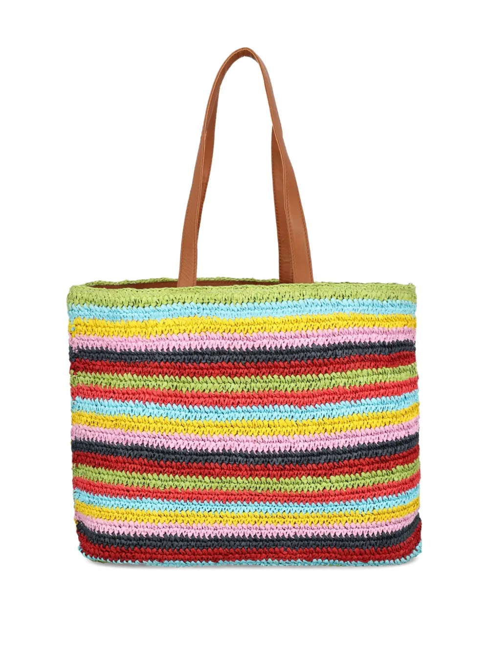 Giada Benincasa Gestreepte shopper met borduurwerk - Rood