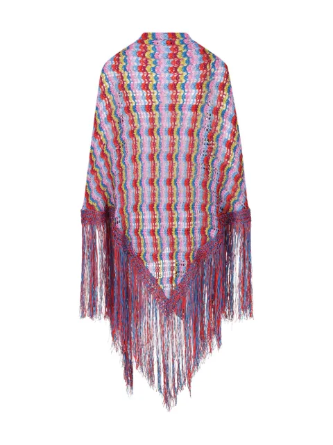 Giada Benincasa stripe-pattern fringed-hem scarf