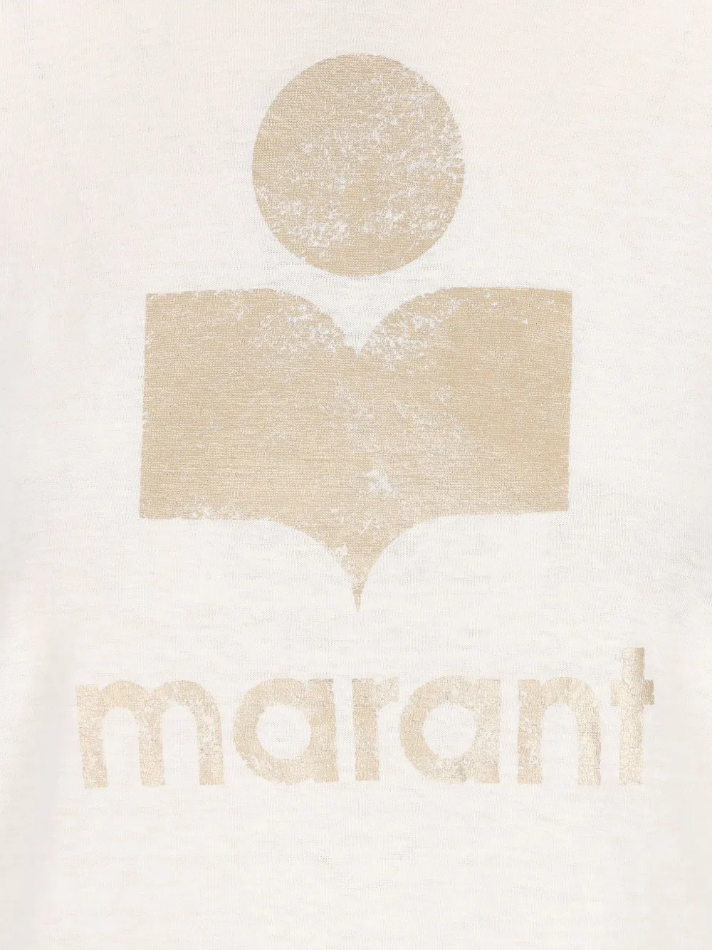 ISABEL MARANT T-shirt met logoprint Beige