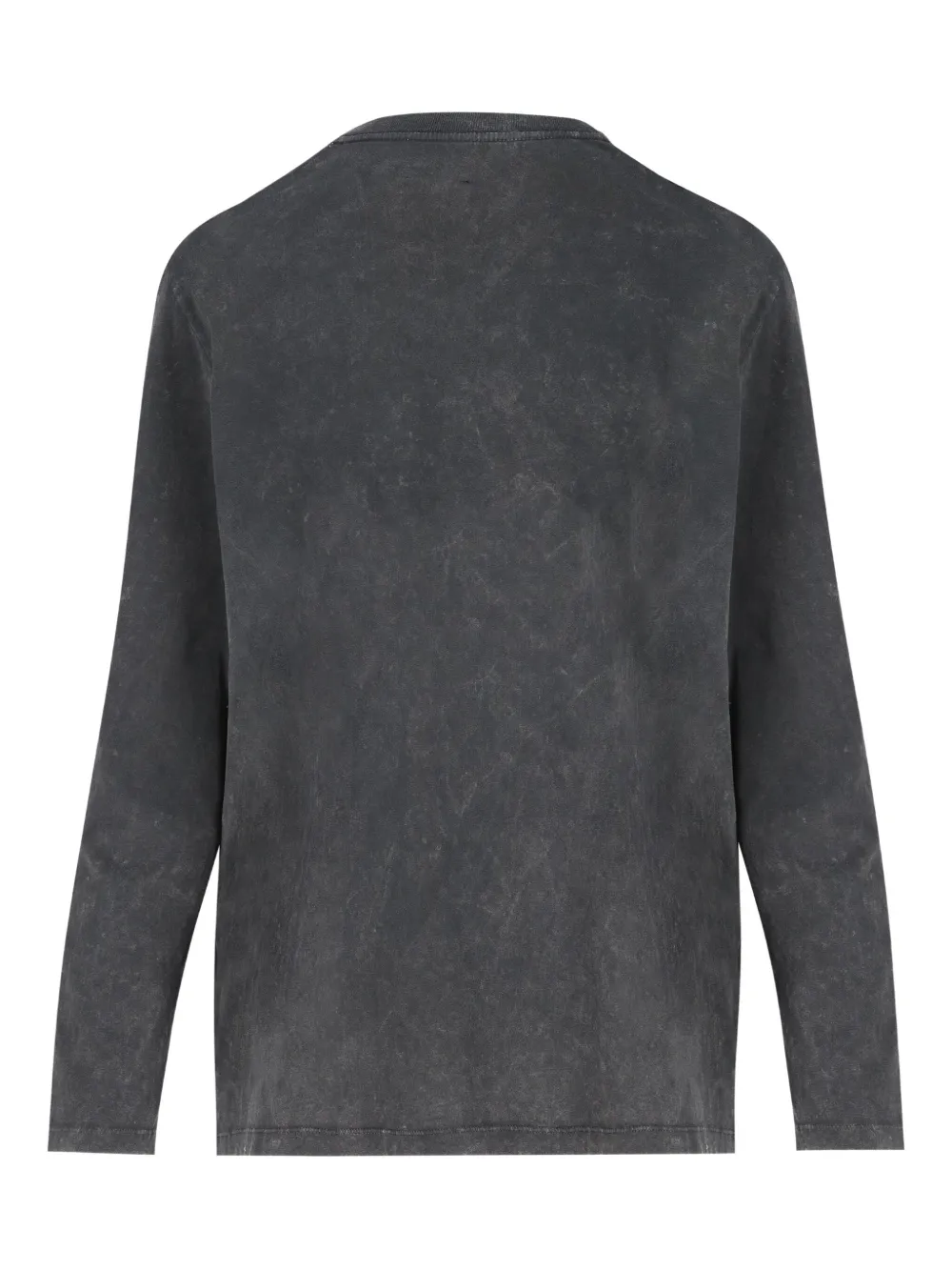 Isabel Marant Eye-print Long-sleeve T-shirt In Gray