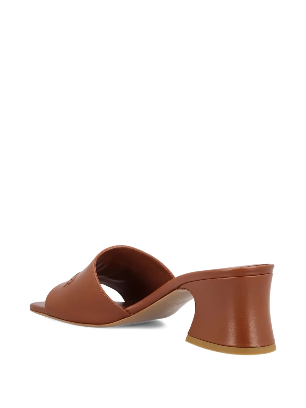 Chloé 55mm Soleil logo-embossed sandals Brown