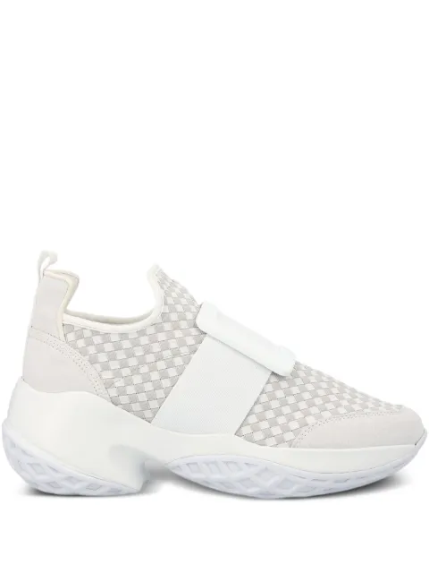 Roger Vivier Viv' Run woven buckle sneakers
