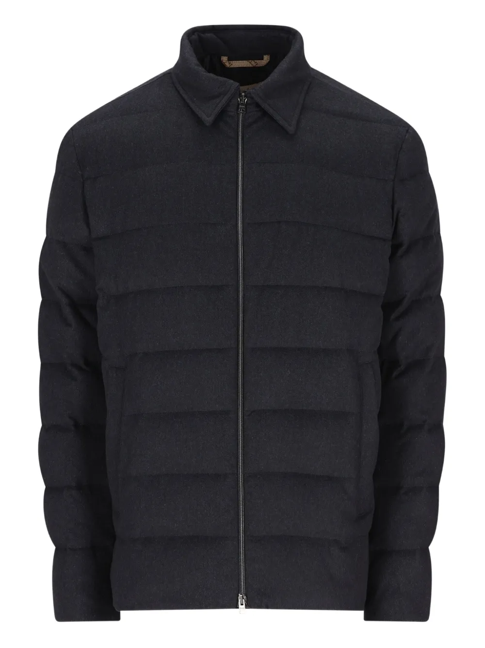 Herno Polo-collar Padded Jacket In Multi
