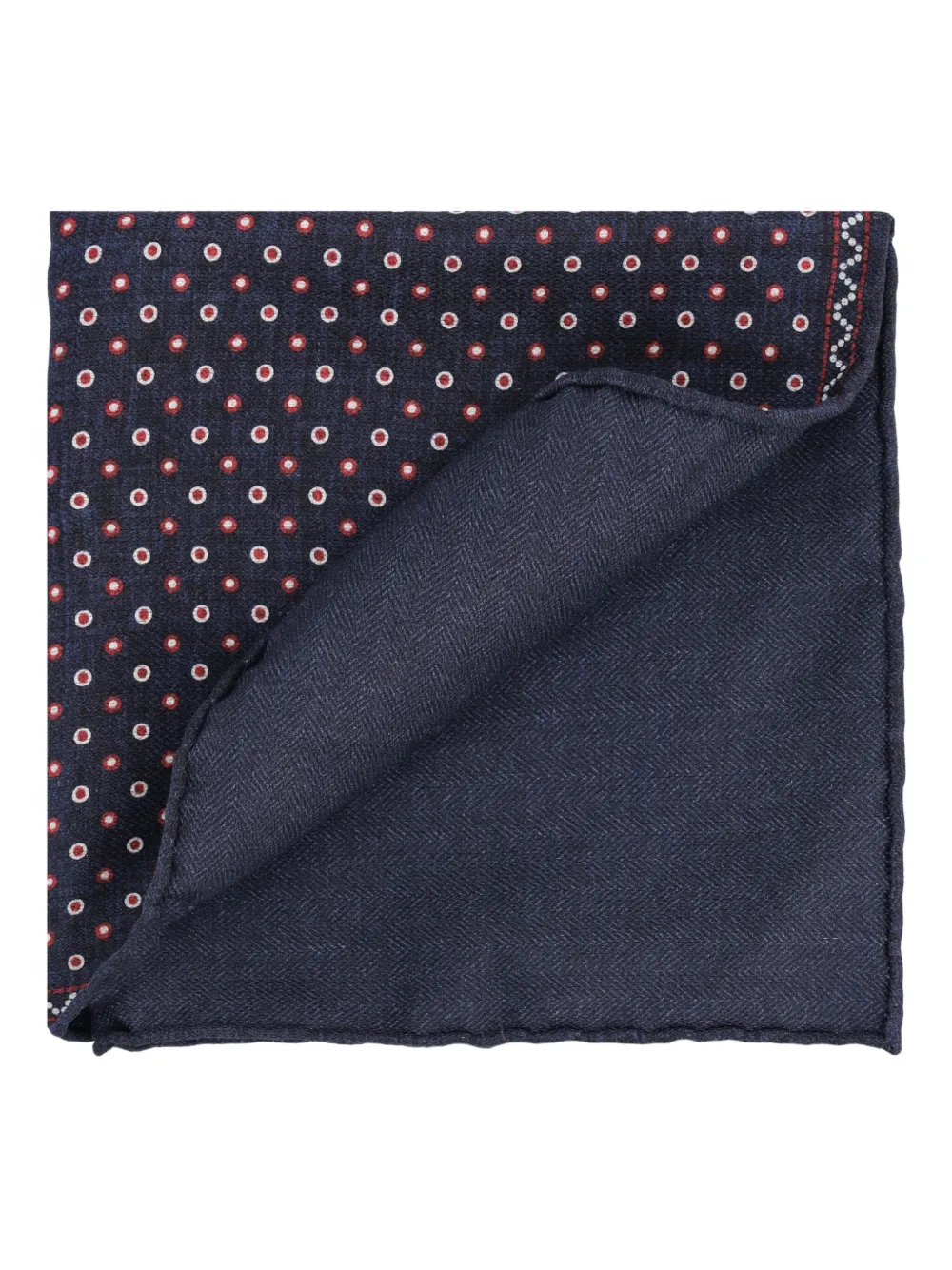 Brunello Cucinelli geometric-pattern pocket square | Blue | Image 1