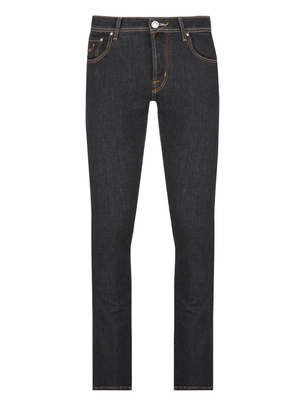 Jacob Cohen Five-pocket Contrast-stitch Jeans In Blue