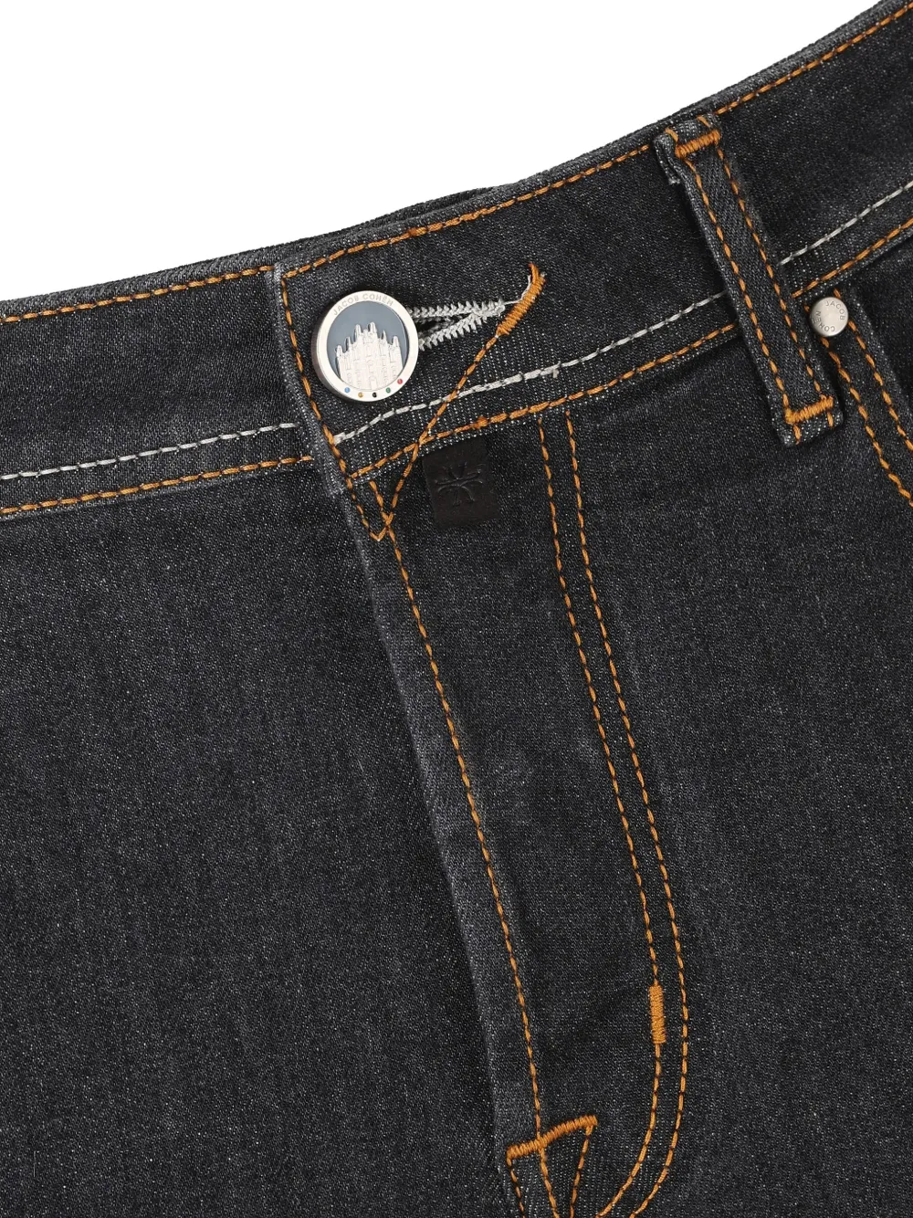 Jacob Cohen Five-pocket Contrast-stitch Jeans In Blue