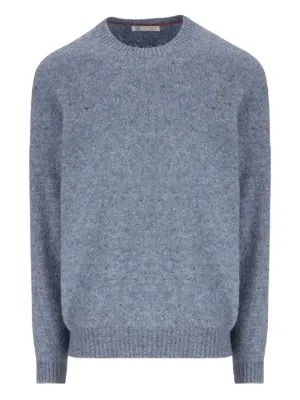 Maison Margiela four-stitch V-neck Sweater | Blue | FARFETCH