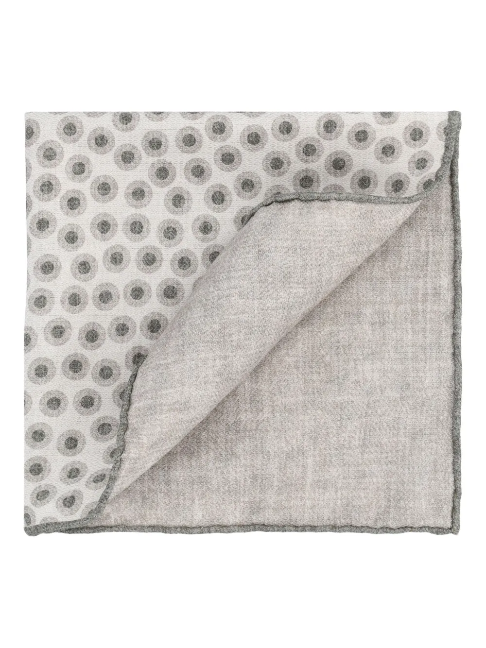 Brunello Cucinelli polka-dot pocket square - Wit