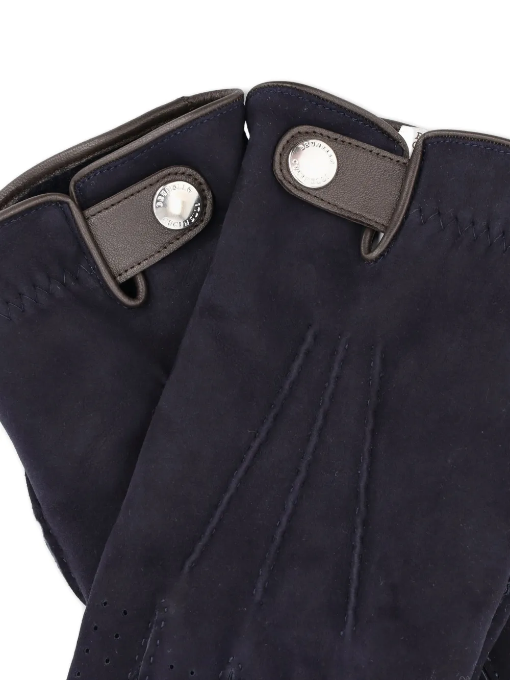 Brunello Cucinelli perforated leather gloves | Image 2