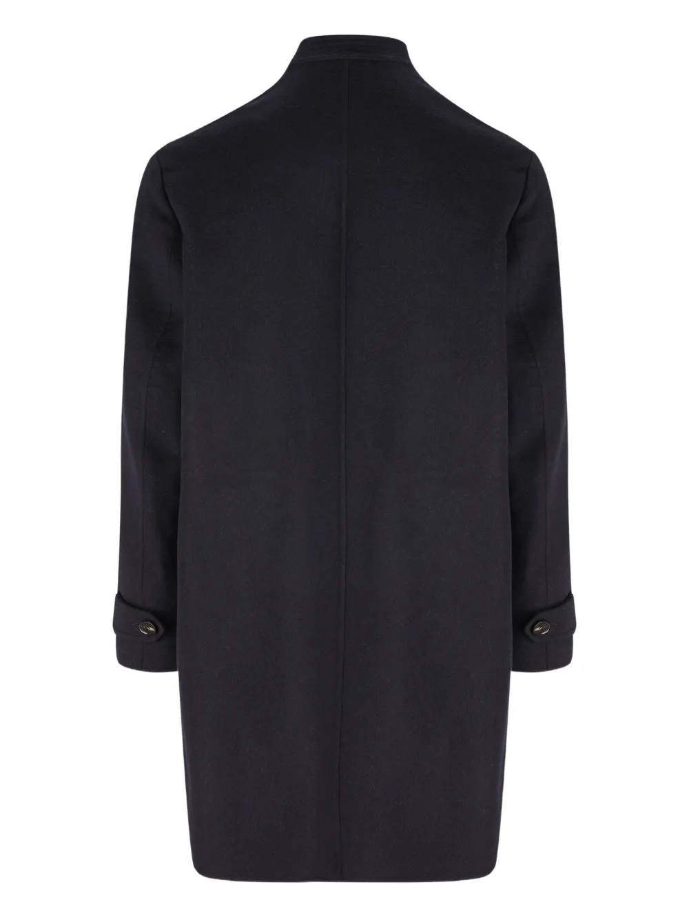 Loro Piana Mandarin-collar Cashmere Coat In Blue