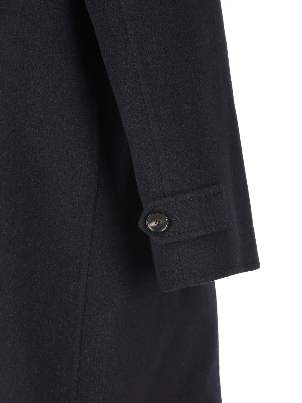 Loro Piana Mandarin-collar Cashmere Coat In Blue