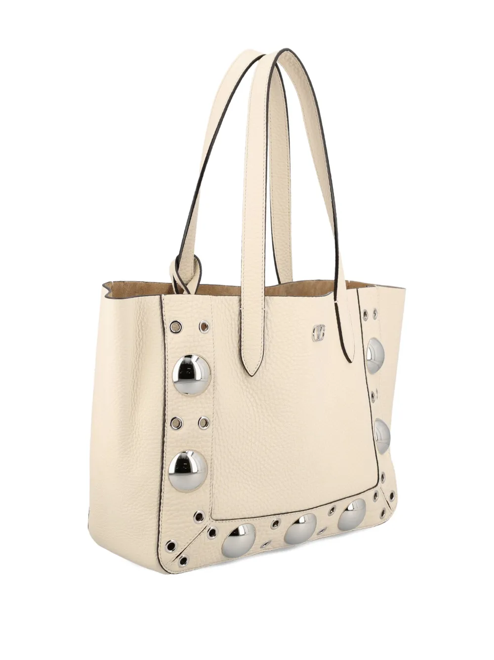 Valentino Garavani Shopper verfraaid met studs - Beige