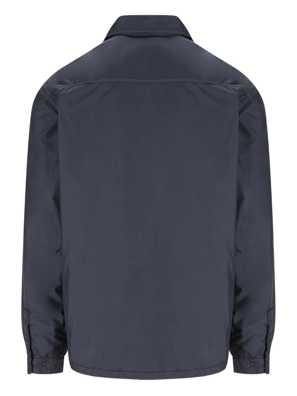 Stone Island Crinkle Reps Shirt-jacket In Blue