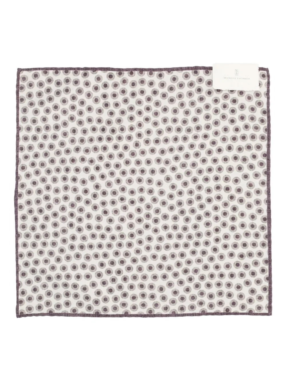 Brunello Cucinelli polka-dot pocket square - Beige